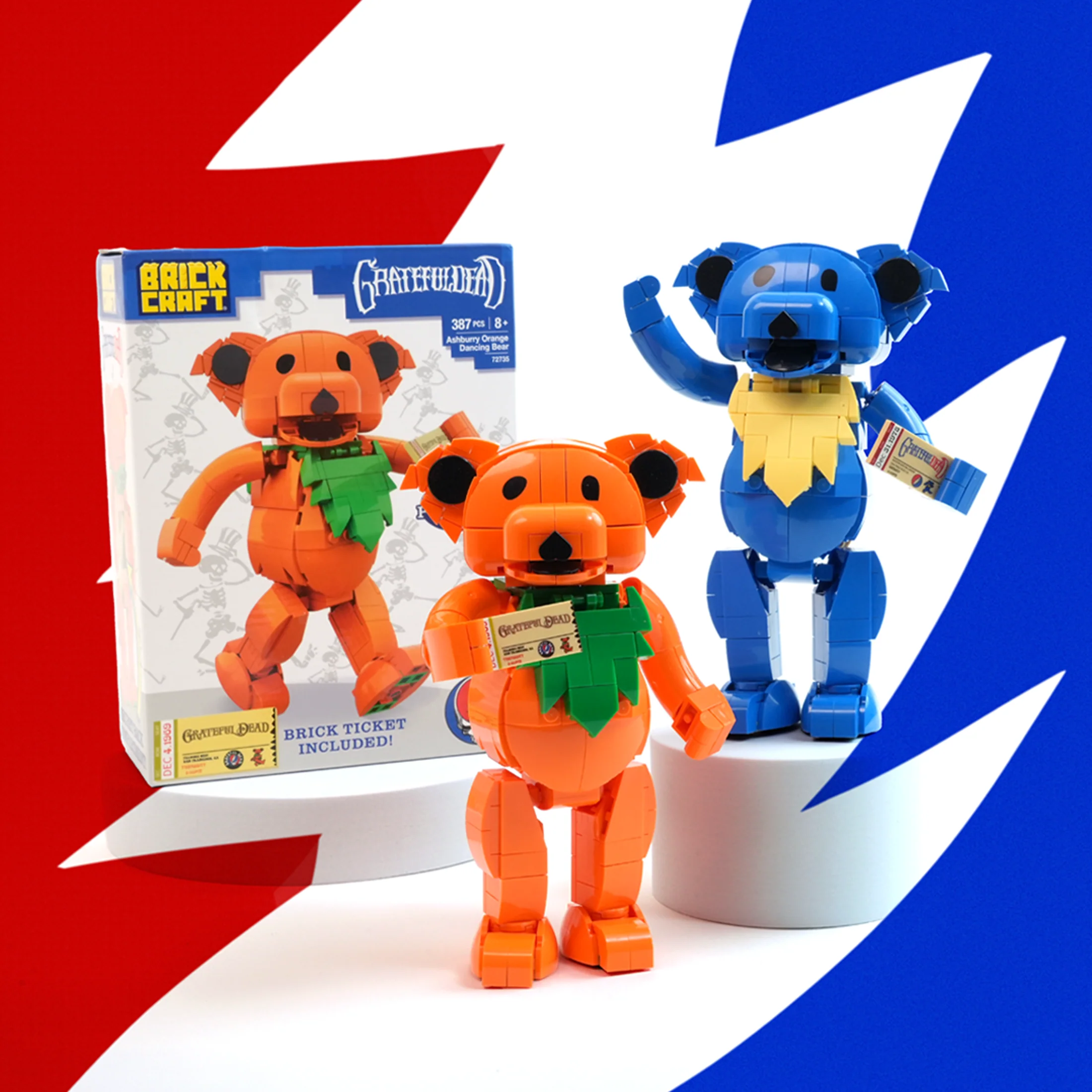Ashbury Orange Dancing Bear - Image 3
