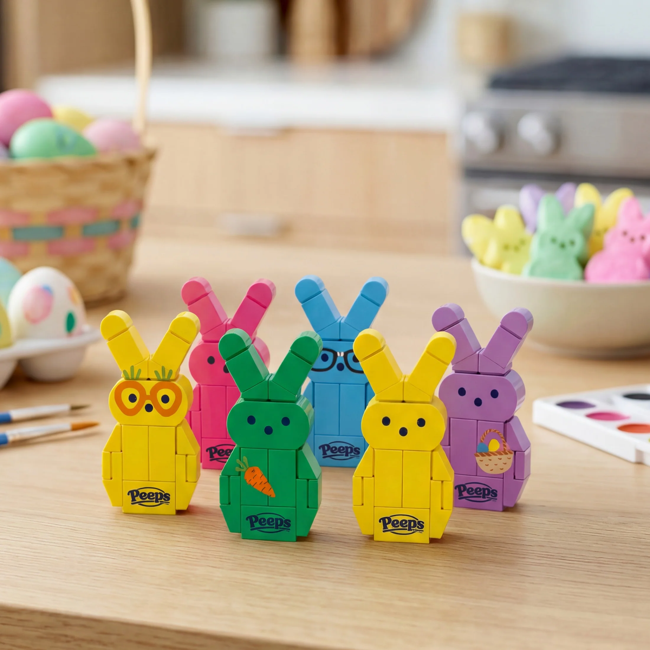 Peeps Green, Pink, and Yellow Bunny - Image 3